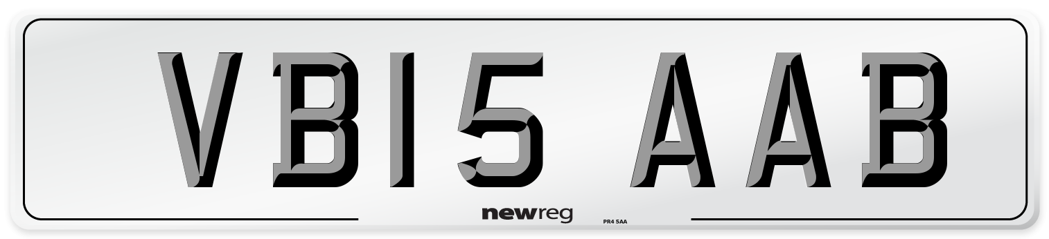 VB15 AAB Number Plate from New Reg